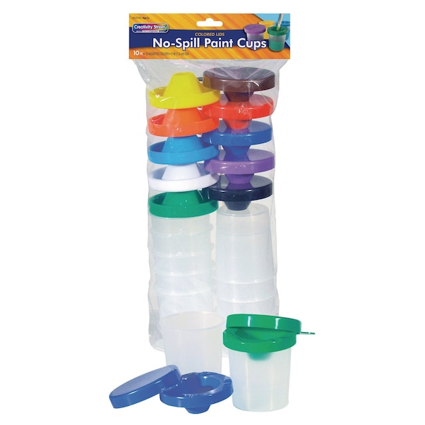 No Spill Paint Cups Dual Lid Storage Cups, PK20